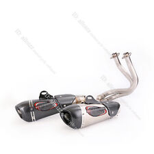 For Kawasaki Ninja 650 Z650 2012-2022 Full System Exhaust Header Link Pipe Steel picture