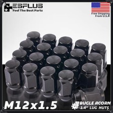 24Pc Cadillac Lug Nut M12x1.5 Black Fit 2004-07 CTS-V/2004-09 SRX/2005-09 STS-V picture