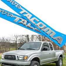 3D Chrome Emblem For 1995-2004 Tacoma Letter Front Door Side Fender Badge 2pcs picture