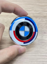 NEW 45MM Brand New Sealed BMW Steering Wheel Adhesive Emblem Anniversary Edition picture