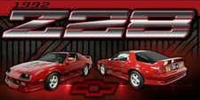 3rd Gen Z28 Camaro Chevrolet Vinyl Banner Garage Sign 2'x 4' picture