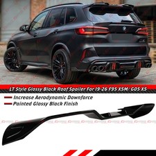 For 19-26 BMW X5 G05 F95 X5M LT Style Gloss Blk Rear Roof Spoiler Wing Extension picture
