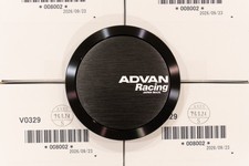 ADVAN Racing Aluminum Center Cap - Full Flat 73mm (V0329) - BLACK (4 pcs) picture