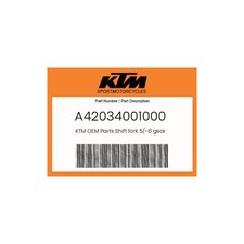 KTM Genuine Shift Fork 5/-6 Gear - A42034001000 picture