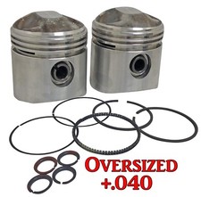 NEW NOS TRW Forged Piston Set Oversized +.040 Harley-Davidson Big Twins FL picture