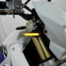 New Rage Cycles LED Front Turn Signals Amber #DRZ-400-FB for Suzuki DRZ400 picture