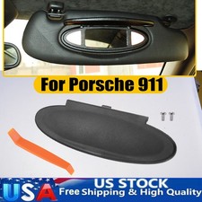 Sun Visor Mirror Cover Black For Porsche 911 996/997 Cayman 986/987 Carrera 4S S picture