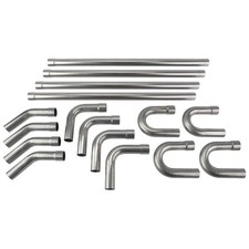 Custom 2.25” 2.5” 3” Exhaust Tubing Mandrel Bend Pipe Straight & U-Bend Kit picture