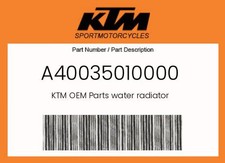 KTM Genuine Water Radiator - A40035010000 picture