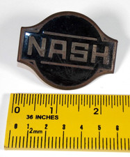 Rare 1926-1928 Nash Automobile Radiator Emblem Brass Car Hood Badge Logo USA picture
