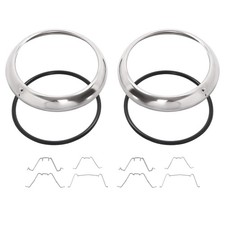 For Chevy GMC Pickup Truck 1947-1954 Headlight Stainless Bezel Trim Ring Kit picture