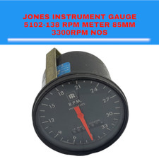 Jones Instrument Gauge 5102-138 RPM Meter 85mm 3300RPM NOS 35110394 picture