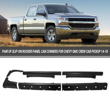 Fit For 14-18 Chevy Silverado GMC Sierra Double Cab Rocker Panels & Cab Corners picture
