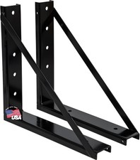 ✨Buyers Products 1701006 Black Steel Underbody Truck Box Mounting Brackets Pair picture