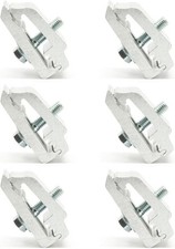 RuggedXL Low Pro Aluminum Mounting Clamps 1112514, Truck Cover, Cap, Silver picture