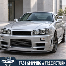 Pair OE Style LED Projector Headlights For Nissan Skyline R34 GTR/GTT 1998-2002 picture