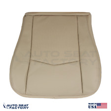 2004 - 2009 Cadillac SRX Leather Driver Side Bottom Seat Cover Tan Perforated picture