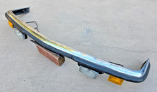 Mercedes R107 SLC SL OEM Euro Chrome Front Bumper + Fog & Turn Signal Lights picture