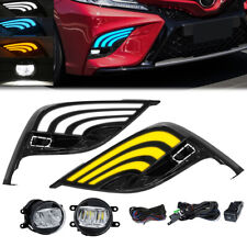 Fits 2021-2024 TOYOTA CAMRY SE XSE Model DRL Fog Lights Kit LED Driving Lamp picture