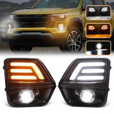 For Chevrolet Colorado 2023-2026 LED Daytime Running Fog Light Kits GLOSSY BLACK picture