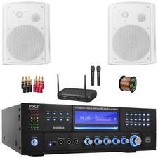 Pyle PD1000BA Bluetooth USB MP3 Receiver, 2x 6.5