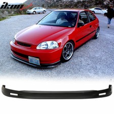Fits 96-98 Honda Civic EK Mugen Style Front Bumper Lip Chin Spoiler Unpainted PP picture
