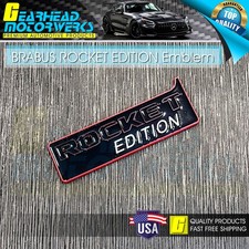 Black Red BRABUS Rocket Edition Rear Emblem Liftgate Badge For Mercedes G500 G picture