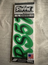 STIFFIE Techtron TT36 Boat PWC Letter Number Decal Registration BLACK ELEC GREEN picture