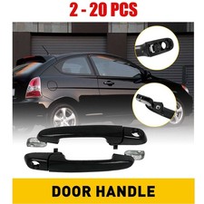 2-20X Exterior Outer Outside Door Handle Set Black for 2006-2011 Hyundai Accent picture