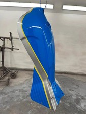 Bultaco Alpina Aluminum Light Blue & Silver Petrol Fuel Tank & Seat Pan Cowling picture