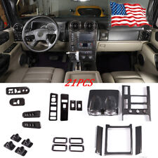 21PCS Carbon Fiber ABS Interior Full Car Kit Trim For Hummer H2 2003-2007 US picture