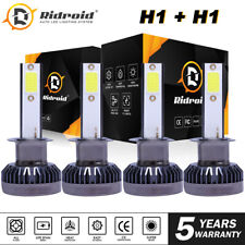 H1 H1 Combo 4000W 600000LM LED Headlight High Low Beam Kit Bulbs White 6000K 4X picture
