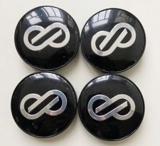 4pcs 68 mm suitable for Enkei Black Silver Alloy Wheel Center Caps Rim Hub Caps picture