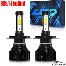 4-side H4/9004 LED Headlight Bulbs Kit High or Low Beam Super Bright 6000K White picture