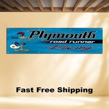 PLYMOUTH ROAD RUNNER 2'X8' BANNER FLAG picture
