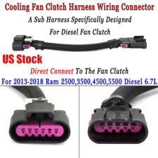 For 13-18 RAM 2500 3500 Diesel 6.7L Cooling Fan Clutch Harness Wiring Connector picture