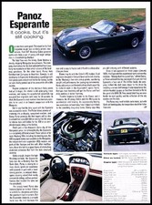 2001 2000 Panoz Esperante Original Review Report Print Car Article J271 picture