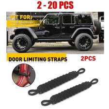 Black Check Door Strap 2-20X Limiting Firm for Wrangler Jeep JK TJ + Unlimited picture