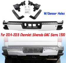 Rear Bumper For 2014-2018 Chevrolet Silverado GMC Sierra 1500 With Sensor Hole picture