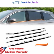 4PCS Window Belt Molding Weatherstrip Kit for 2011-2017 Honda Odyssey Sweep Trim picture