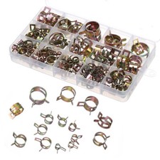115pcs 6mm-22mm Spring Clips Fuel Vacuum Hose Pipe Clamps Assortment Kit picture