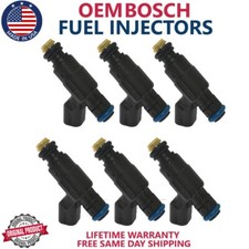 6x OEM Bosch Fuel Injectors Fits 2000-2003 Lincoln LS 3.0L V6 #0280155863 picture