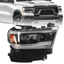 For 2019-2023 Dodge Ram 1500 Reflector LED Black Headlight Passenger Right Lamp picture