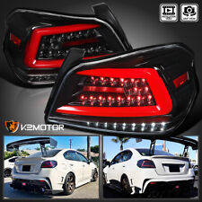 Jet Black Fits 2015-2021 Subaru WRX STI Sequential LED Tail Lights Left+Right picture