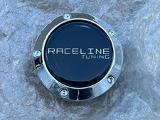 RACELINE TUNING CUSTOM WHEEL CENTER CAP CHROME & BLACK 7125-CAP-C NEW picture