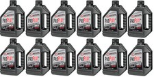12 1L Bottles Maxima Pro Plus 10W-40 Full Synthetic Motorcycle ATV Engine Oil picture