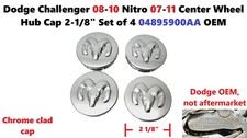 Dodge Challenger 08-10 Nitro 07-11 Center Wheel Hub Cap 2-1/8