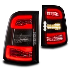 Smoked LED Tail Light Pair Assembly for 2019-2024 Dodge Ram 1500 w/OE Halogen picture