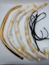 1993-1996 Mercedes W124 E-Class Stainless Fender Trim Lip Well 4Pc Gold NOS picture