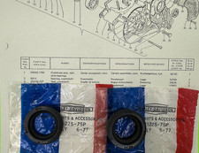 HARLEY AERMACCHI AMF NOS pair of 25225-75P CRANK SEALS 78 MX250 75 PROTOTYPE picture